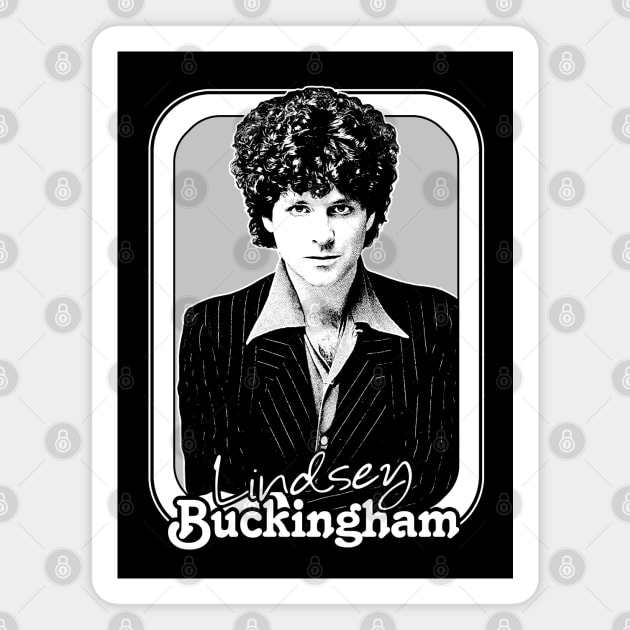 Lindsey Buckingham /\/\/ Retro Style Fan Design Magnet by DankFutura